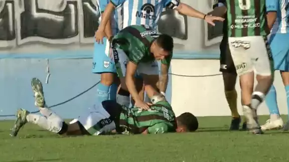 El momento exacto de la grave lesión