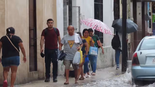 Se espera que las lluvias se registren durante toda la semana en Yucatán