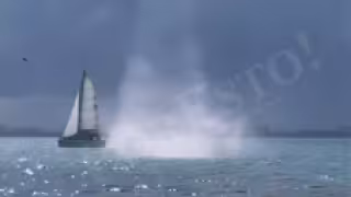 Una embarcación se encontraba muy cerca cuando sucedió el fenómeno.