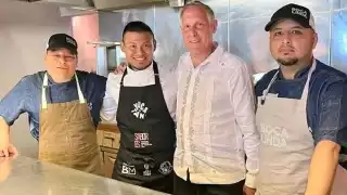 José Couoh Pomol es un cocinero de la comisaría de Popolá que está triunfando en Europa