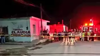 Elementos policiacos acordonaron y resguardaron la escena del crimen.