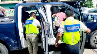 La SSCM y DPPNNAF coordinaron el rescate y realizaron la valoración de las lesiones.