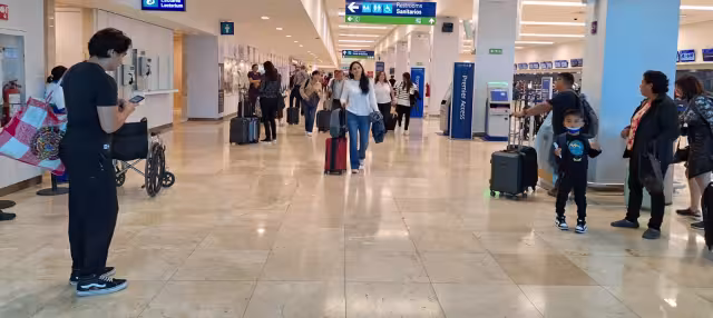Los vuelos demorados en el aeropuerto de Mérida fueron por unos minutos