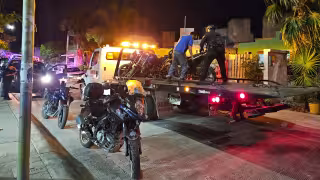 Detienen a presuntos integrantes de una banda de roba motos en la Supermanzana 260 de Cancún