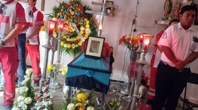 El uniformado Ángel Caamal Noh fue enterrado en su natal Motul luego de varios días internado