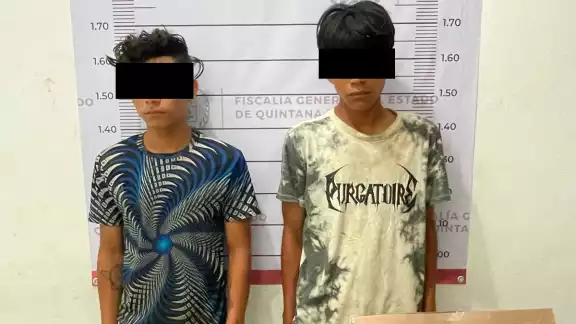 Manuel “N” y Ángel Raúl “N” fueron detenidos en Tulum.
