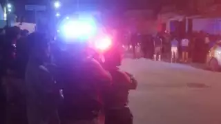 Autoridades después de varias horas llegaron al fraccionamiento