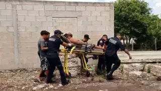 Un hombre de 42 años fue atendido por paramédicos en montes de Yalsihón y luego hospitalizado