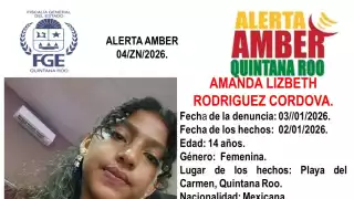 Activan fichas Amber y Alba por desaparición de menor en Playa del Carmen.