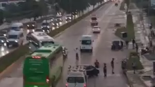 Un accidente vial se registró la mañana de este sábado en el bulevar Luis Donaldo Colosio de Cancún.
