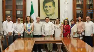 El gobernador Díaz Mena firmó un convenio con UNICEF México.