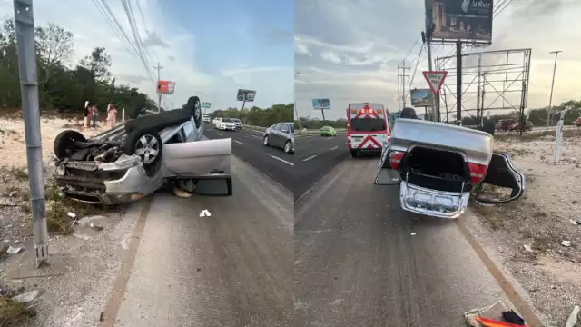 El conductor del Chevrolet Aveo manejaba a exceso de velocidad al intentar camb0iar de carril, chocando a la otra unidad