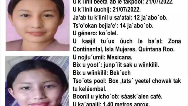 Fernanda Cayetana Canul vista por última vez en la zona Continental de Isla Mujeres en 2022.