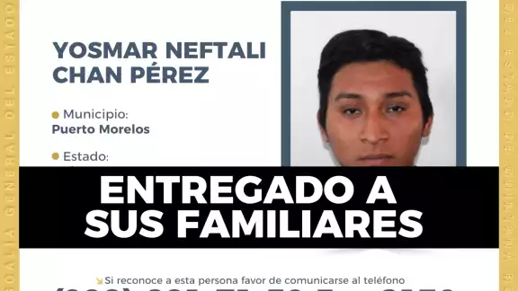 Yosmar Neftalí Chan Pérez desapareció en 2024 y fue encontrado hace unos meses en Othón P. Blanco Yosmar Neftalí Chan Pérez desapareció en 2024 y fue encontrado hace unos meses en Othón P. Blanco