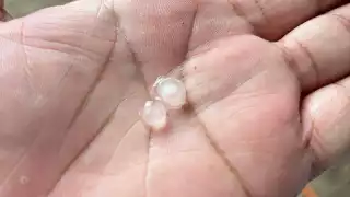 Onda Tropical No. 10  provoca caída de granizo en Valladolid  