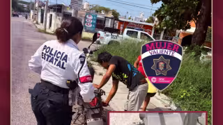 Detienen motocicleta con placas recortadas en la colonia Lindavista