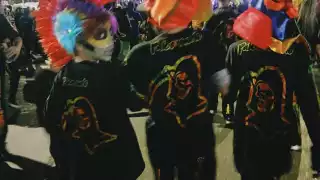 Shakira y sus hijos en el carnaval