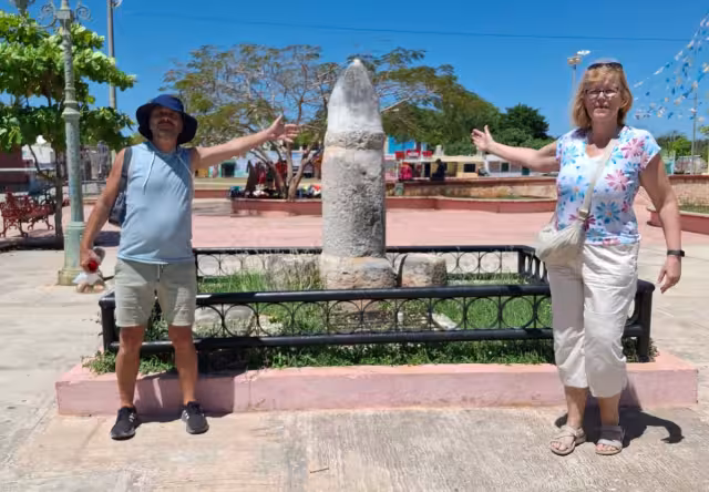 Visitaron la estructura de Pomuch