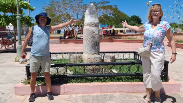 Visitaron la estructura de Pomuch