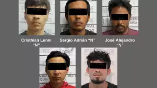 Vinculan a proceso a cinco hombres por robo de vehículos en Quintana Roo