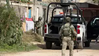 Elementos de la Marina, Ejército y Guardia Nacional participaron en el cateo.