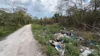 Vecinos de Champotón denuncian persistentes tiraderos clandestinos en la vía pública.
