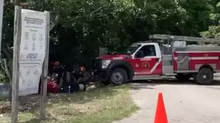 Habitantes de Tixhualactún, al acudir al lugar, observan a una persona que flotaba inerte en el agua