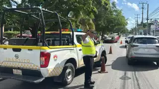 Autoridades dirigieron el tráfico tras el accidente