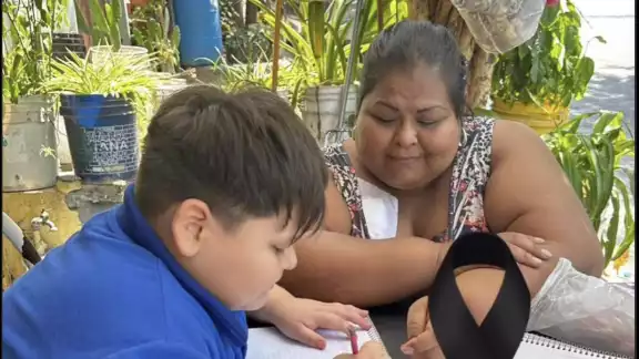 Iker y su mamá Iker y su mamá