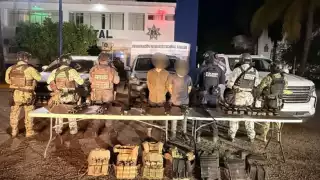 Elementos de diferentes corporaciones participaron en el operativo.