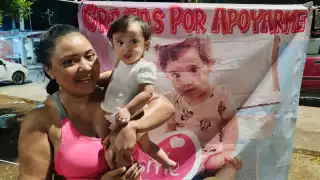 Piden ayuda a campechanos para bebé "Esme", necesita operación de corazón abierto 