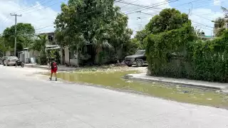 Los residuos brotan por los registros, manteniéndose así durante todo el día, lo que genera contaminación en el entorno y un “foco rojo” de infecciones