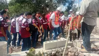 Ponen la primera piedra para la construcción de un Telebachillerato en Suma de Hidalgo