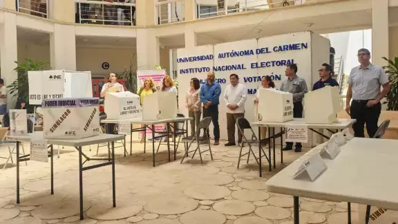 Una urna y seis boletas: así será el nuevo proceso electoral, explican en simulacro Una urna y seis boletas: así será el nuevo proceso electoral, explican en simulacro