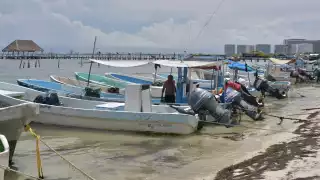 Pescadores de Puerto Juárez lidian con la temporada baja de pesca