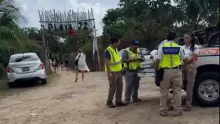 Las dos personas utilizaban el equipo de la empresa SkydiveMex