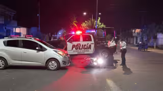 Debido a la fuerza del impacto, el motociclista salió proyectado varios metros