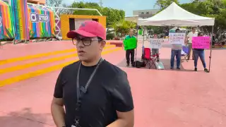 Trabajadores del PJF, en Ciudad del Carmen, se manifiestan de forma pacífica por la  Reforma Judicial