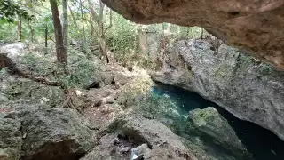 Cenote  Avante en Cancún, un escenario natural contaminado y descuidado por la población 
