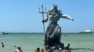  Poseidón en Progreso, la escultura  que soporta vientos huracanados: Cinco cosas que no sabías