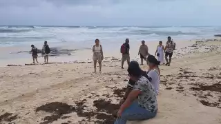 Lluvias agüitan a turistas en Cancún; se quedan varados en sus hoteles y plazas 