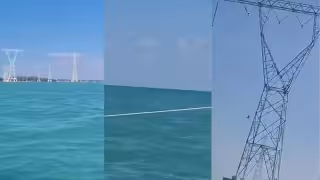 Pescadores advierten peligro por cable en el mar en Isla Aguada