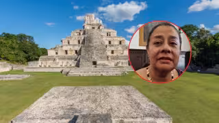 La zona arqueológica de Edzná enfrenta riesgo de incendios por actividad agrícola cercana.