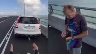 Ciclista encara a conductor por invadir ciclovía del Puente Nichupté