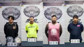 Los detenidos fueron identificados como Gerardo “N”, Ignacio “N”, Oswaldo “N”, Roberto “N”