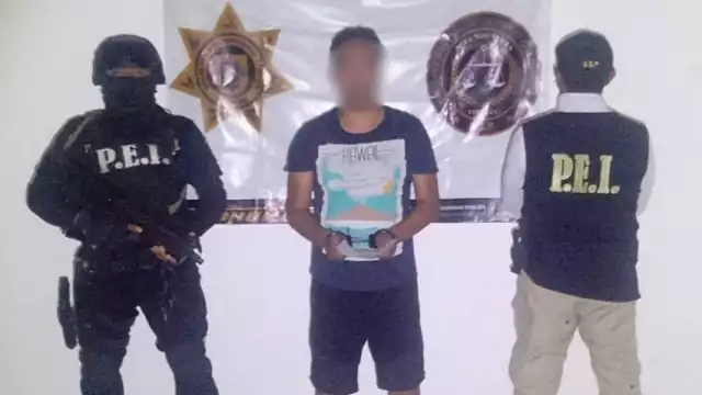 Elementos de la Policía Estatal identificaron al sujeto gracias a información brindada por las autoridades de los tres estados