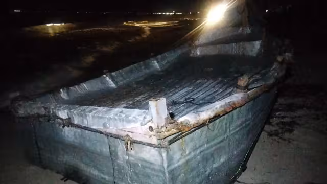 La lancha fue hallada frente al CETMAR 17