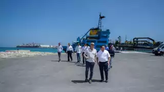 El gobernador Joaquín Díaz Mena acompañó a los altos ejecutivos de Fincantieri Italia