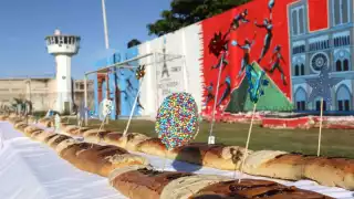 La gran Rosca de Reyes se partió en el Cereso de Mérida
