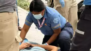 Debido a dificultad para respirar y un dolor agudo en la zona lumbar, fue llevada a un nosocomio